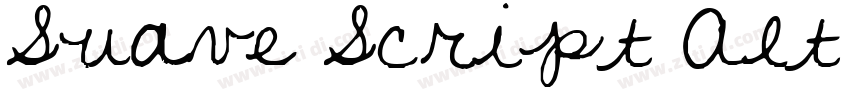 Suave Script Alt Bol字体转换